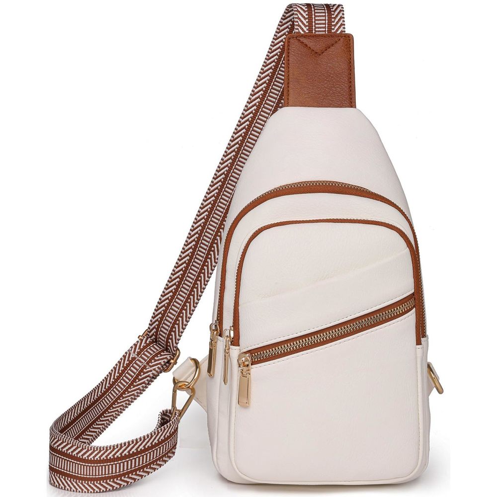 Crossbody Bags Men Crossbody Handbags Sling Bag White Cross T_T